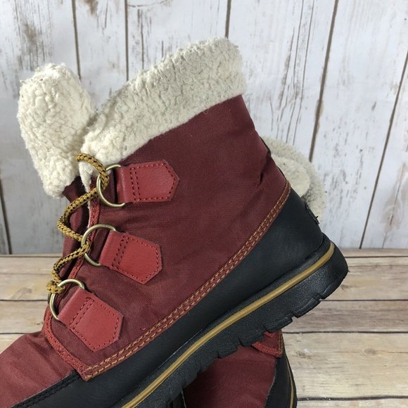 Sorel Carnival Waterproof Boots Womens Size 8.5 Outdoors Hiking Trail Faux Fur - Picture 10 of 11
